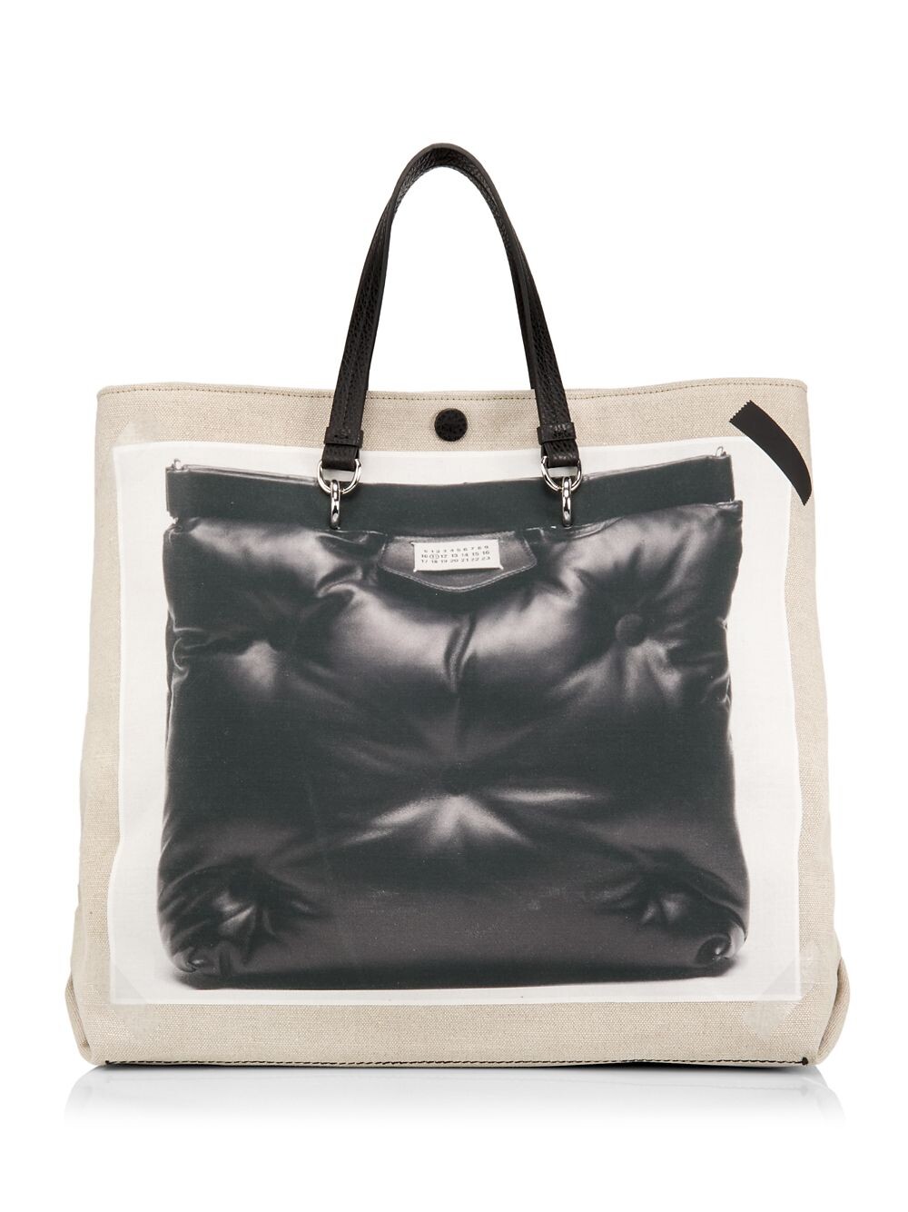 

Сумка-тоут Trompe L'Oeil Glam Slam Maison Margiela, черный