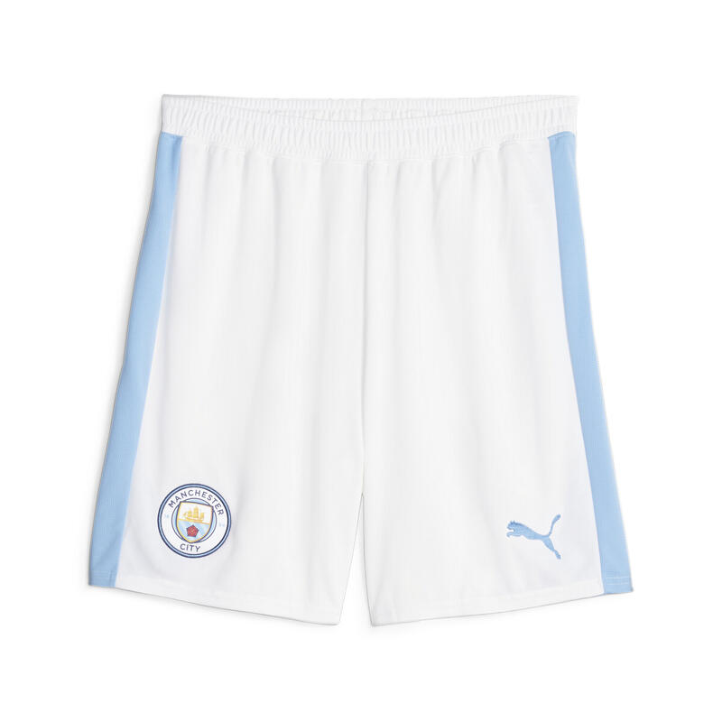 Футбольные шорты Manchester City мужские PUMA White Team Голубые шорты manchester city fussball puma цвет white team light blue