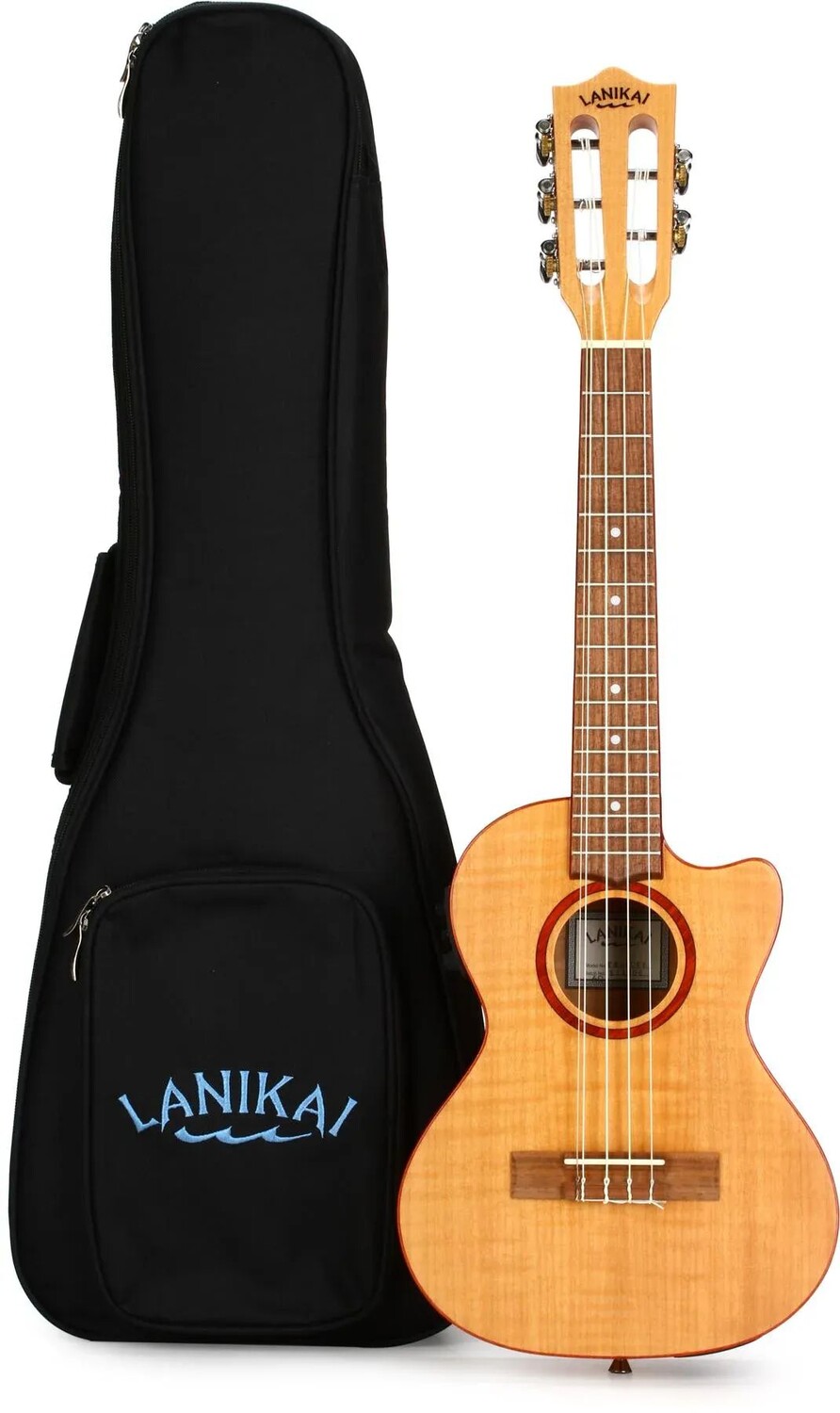 

Lanikai FM-5CET Укулеле Flame Maple с вырезом и электроникой — 5-струнный тенор