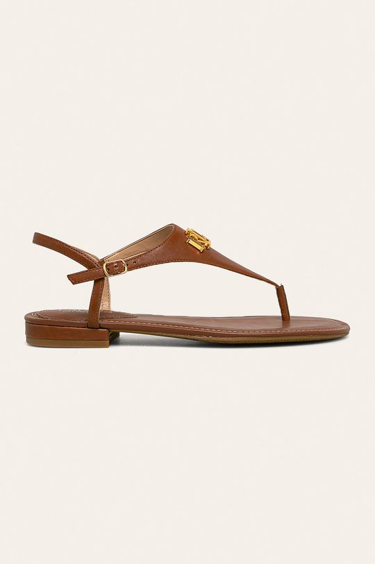 Кожаные сандалии Lauren Ralph Lauren, коричневый