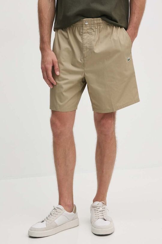 

Хлопковые шорты Lacoste, коричневый