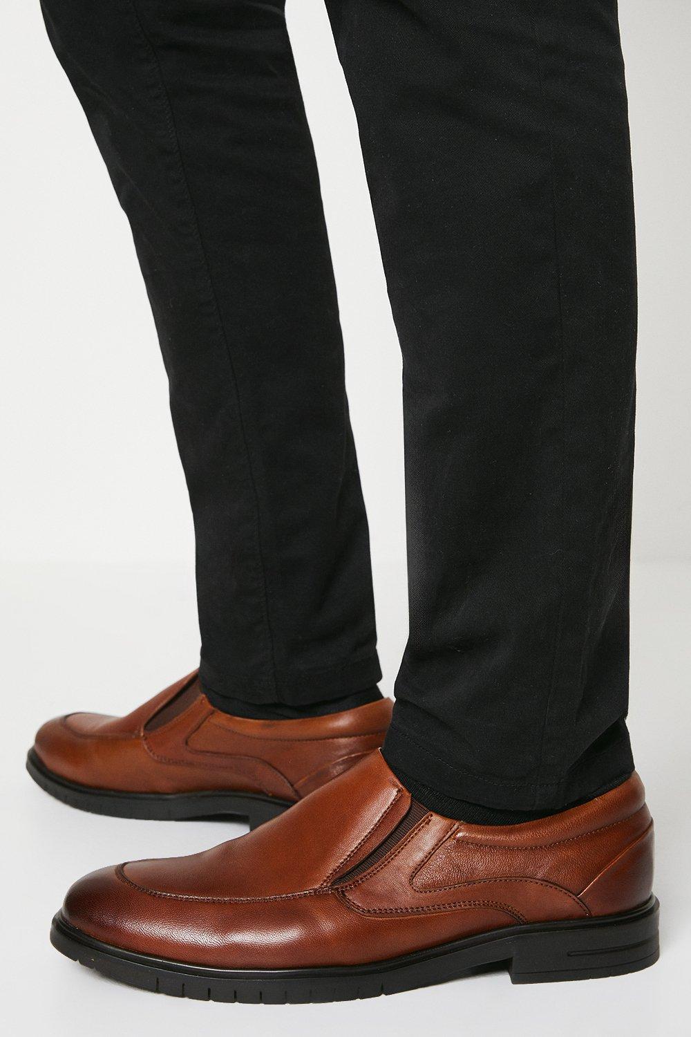 цена Кожаные повседневные туфли без шнуровки Airsoft Comfort Debenhams, коричневый