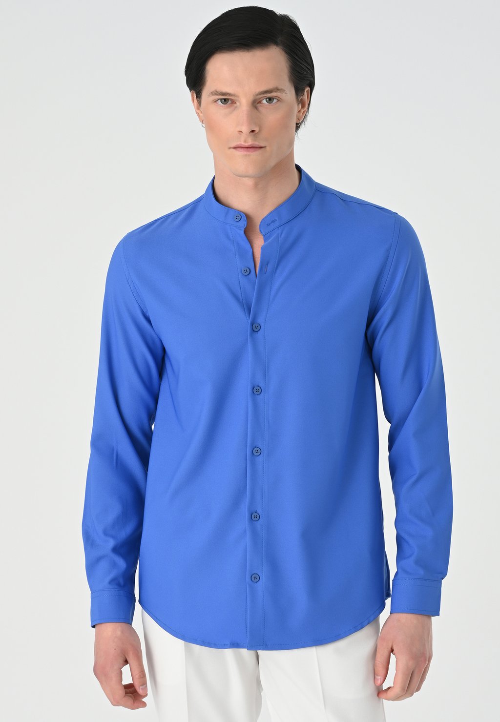 Рубашка Mandarin Collar Long Sleeve Antioch, цвет sax рубашка mandarin collar long sleeve antioch бежевый