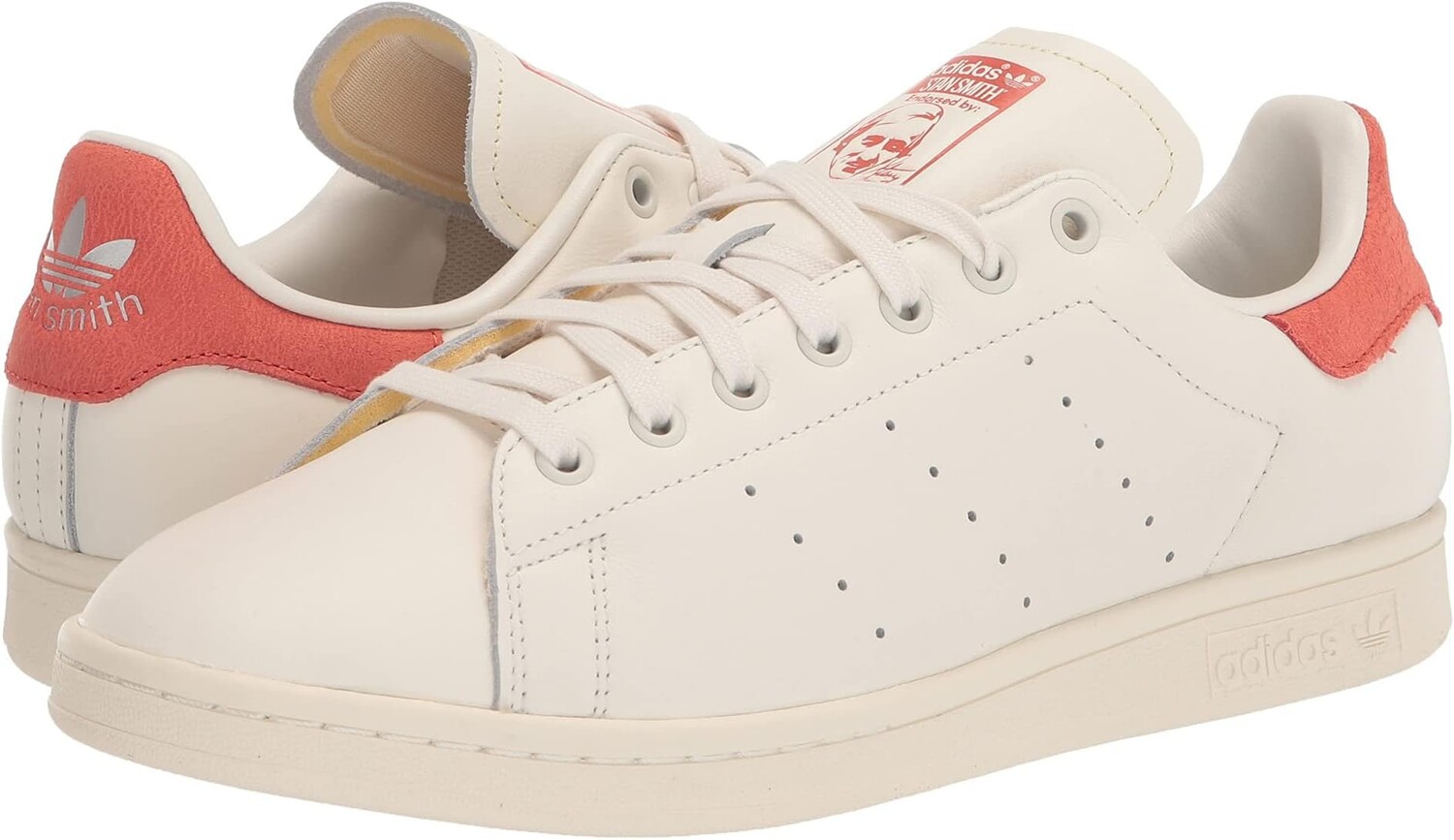 

Кроссовки Stan Smith adidas, цвет White/Off-White/Preloved Red