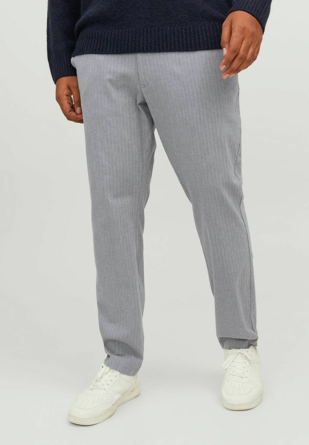 

Чиносы PSTMARCO LC PLS Jack & Jones, серый меланж