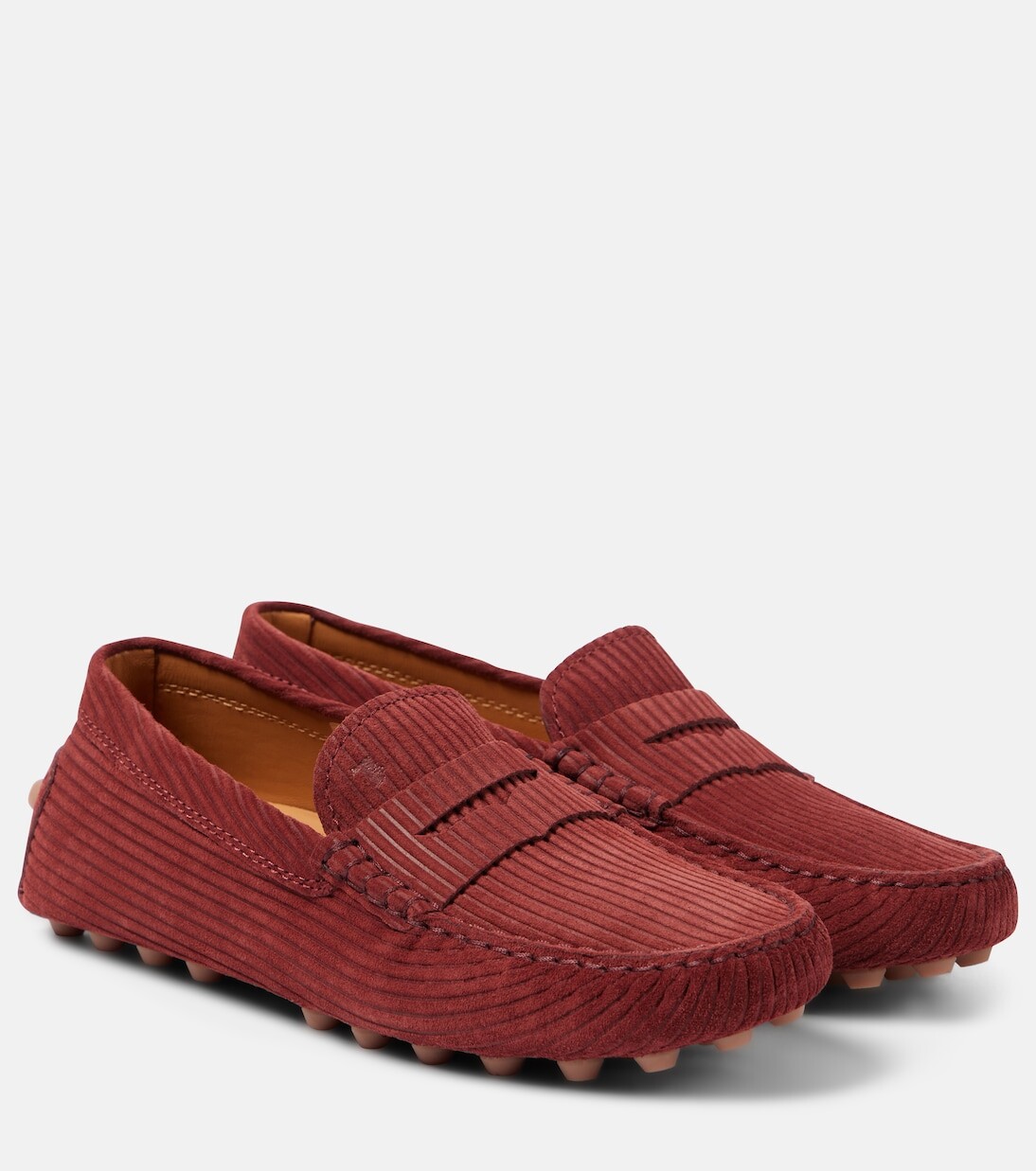 

Замшевые лоферы Tod'S, красный