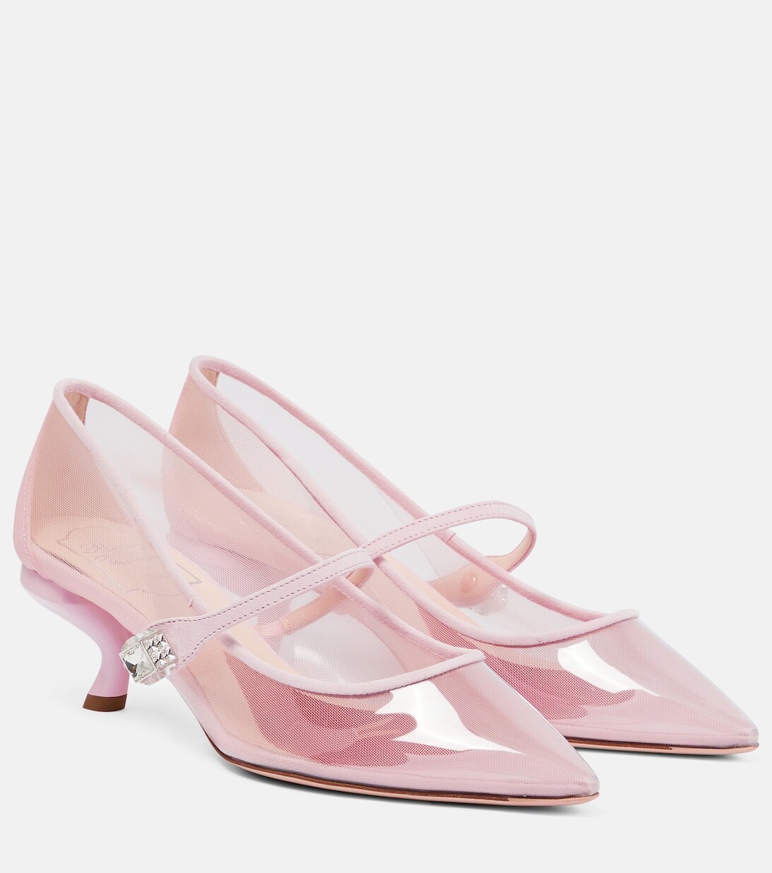 

Туфли-лодочки Virgule из ПВХ для младенцев Roger Vivier, розовый