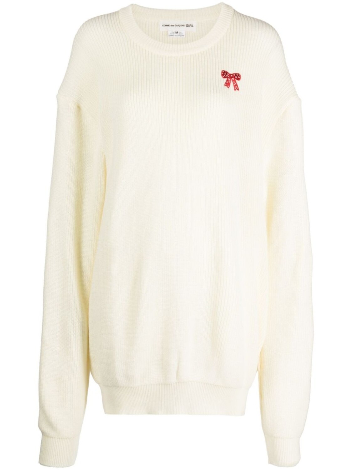 

Comme Des Garçons Girl джемпер с вышивкой, белый