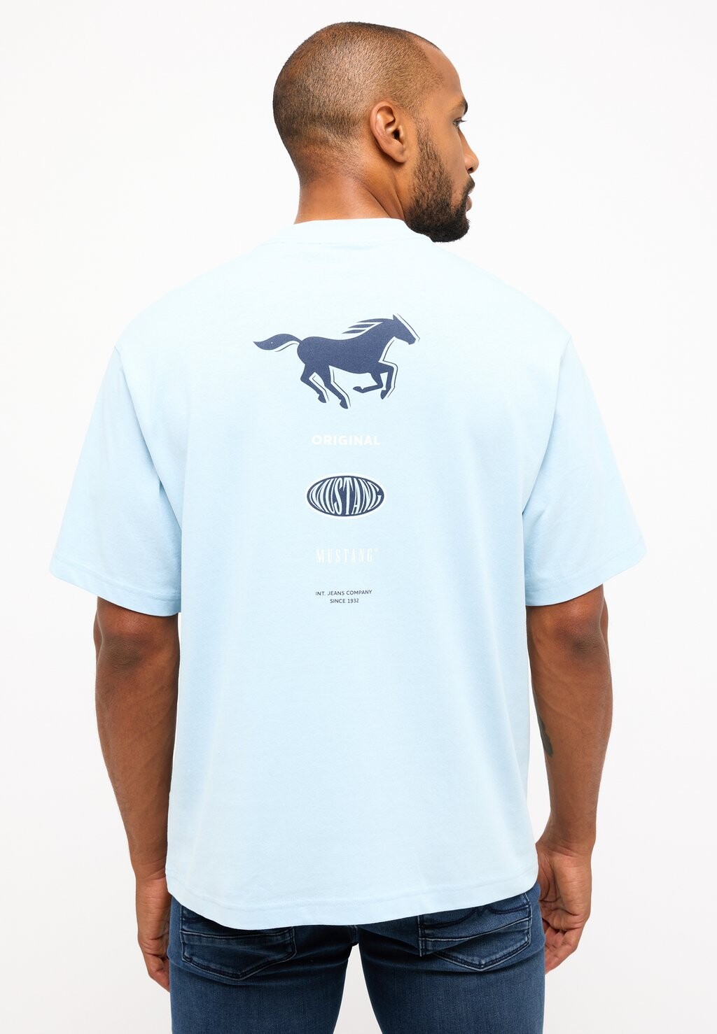 

Футболка с принтом Mustang, цвет blau