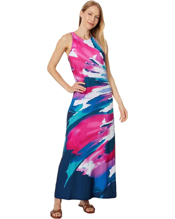 цена Платье Tommy Bahama Jasmina Blooming Veranda Maxi, цвет Island Navy