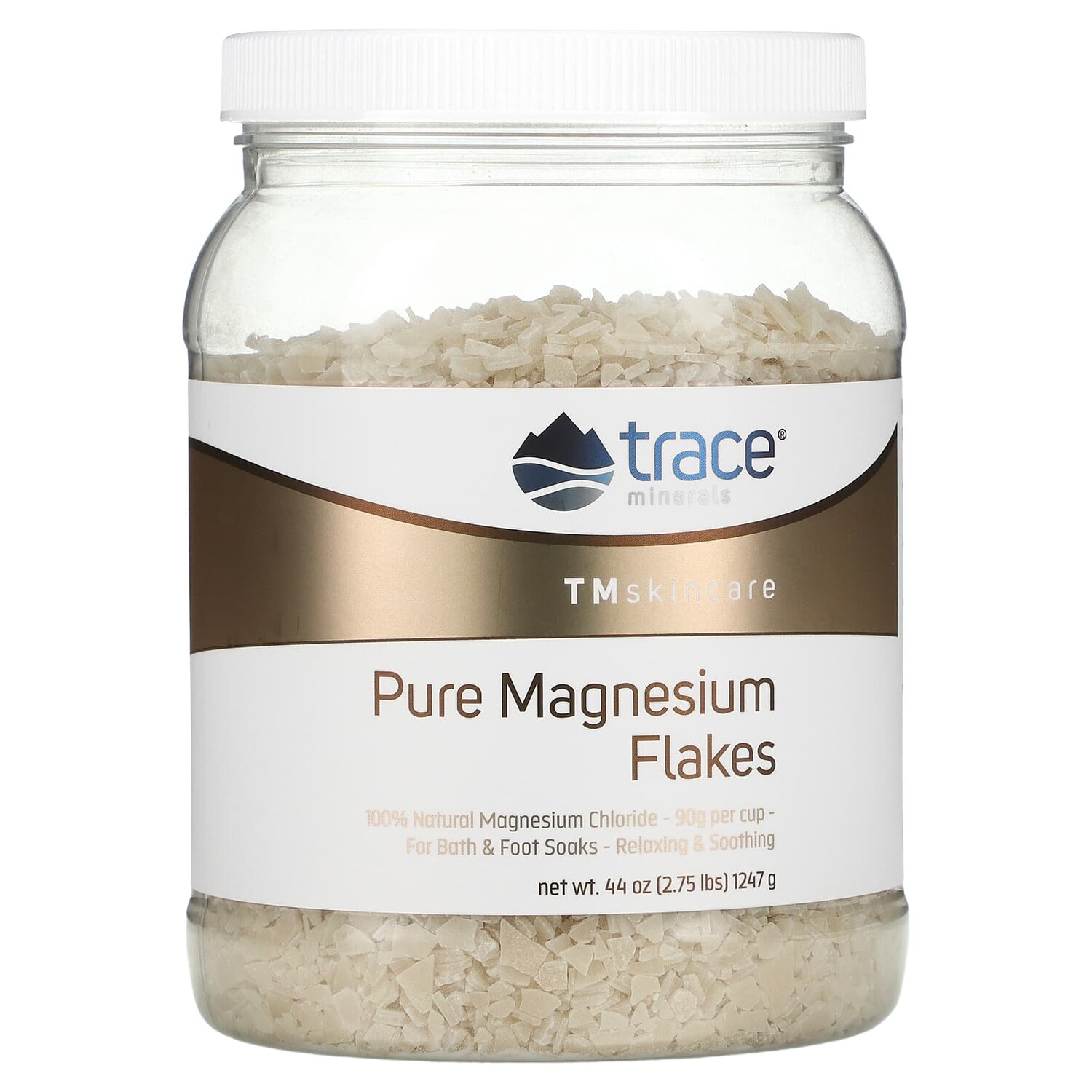 

TM Skincare, хлопья чистого магния, 1247 г (2,75 фунта), Trace Minerals