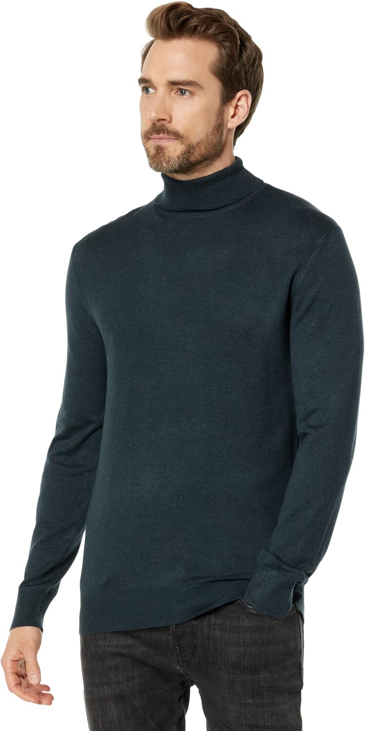 

Свитер Ecovero Viscose-Blend Turtleneck Pullover Scotch & Soda, цвет Space Green Melange