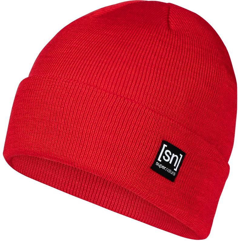 Альпийская шапка Super.Natural, красный популярная облегающая шапка универсальная женская шапка с помпонами однотонная облегающая шапка женская шапка облегающая шапка