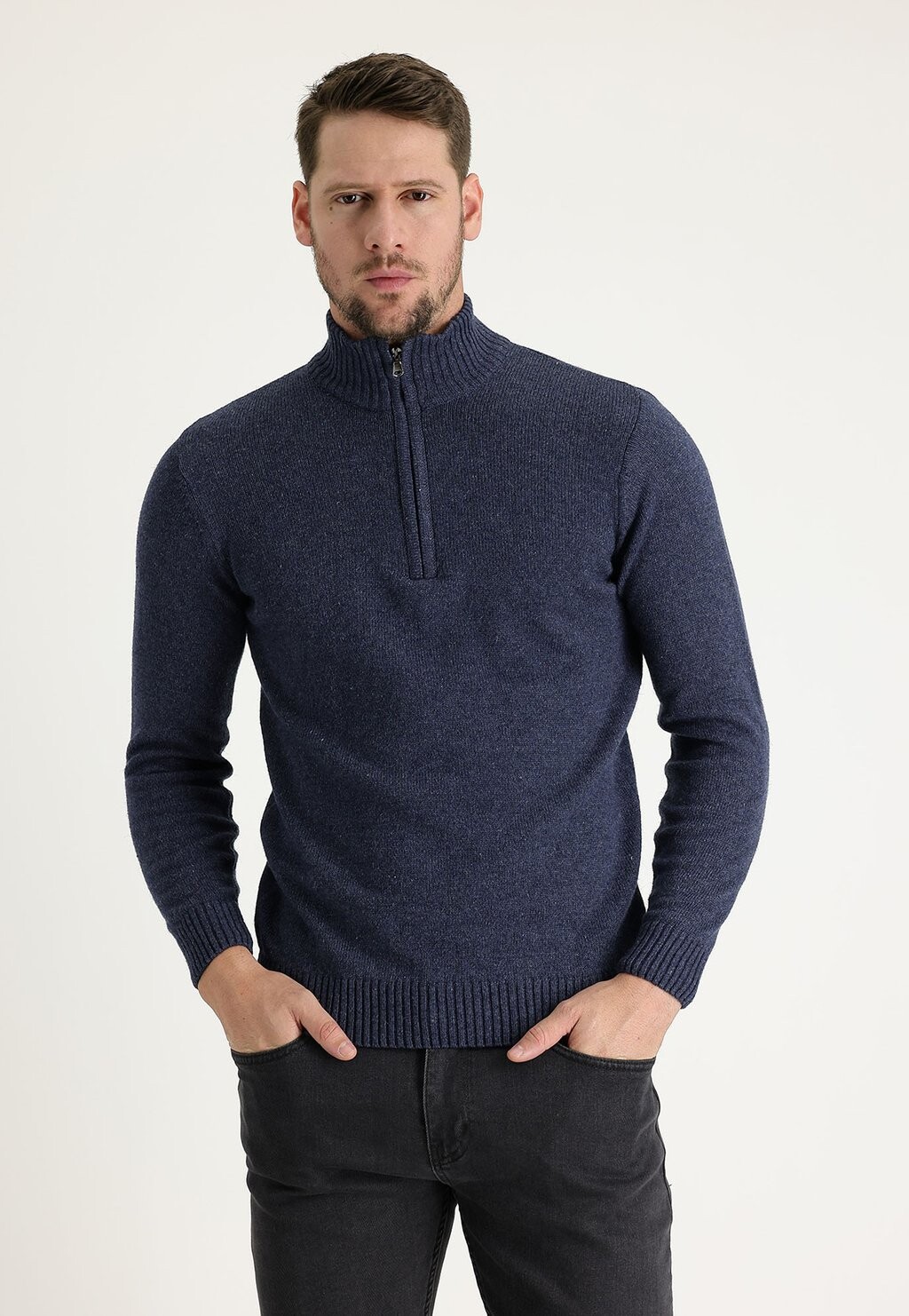 

Вязаный джемпер REISSVERSCHLUSS SLIM FIT Kigili, цвет Aviator Blue