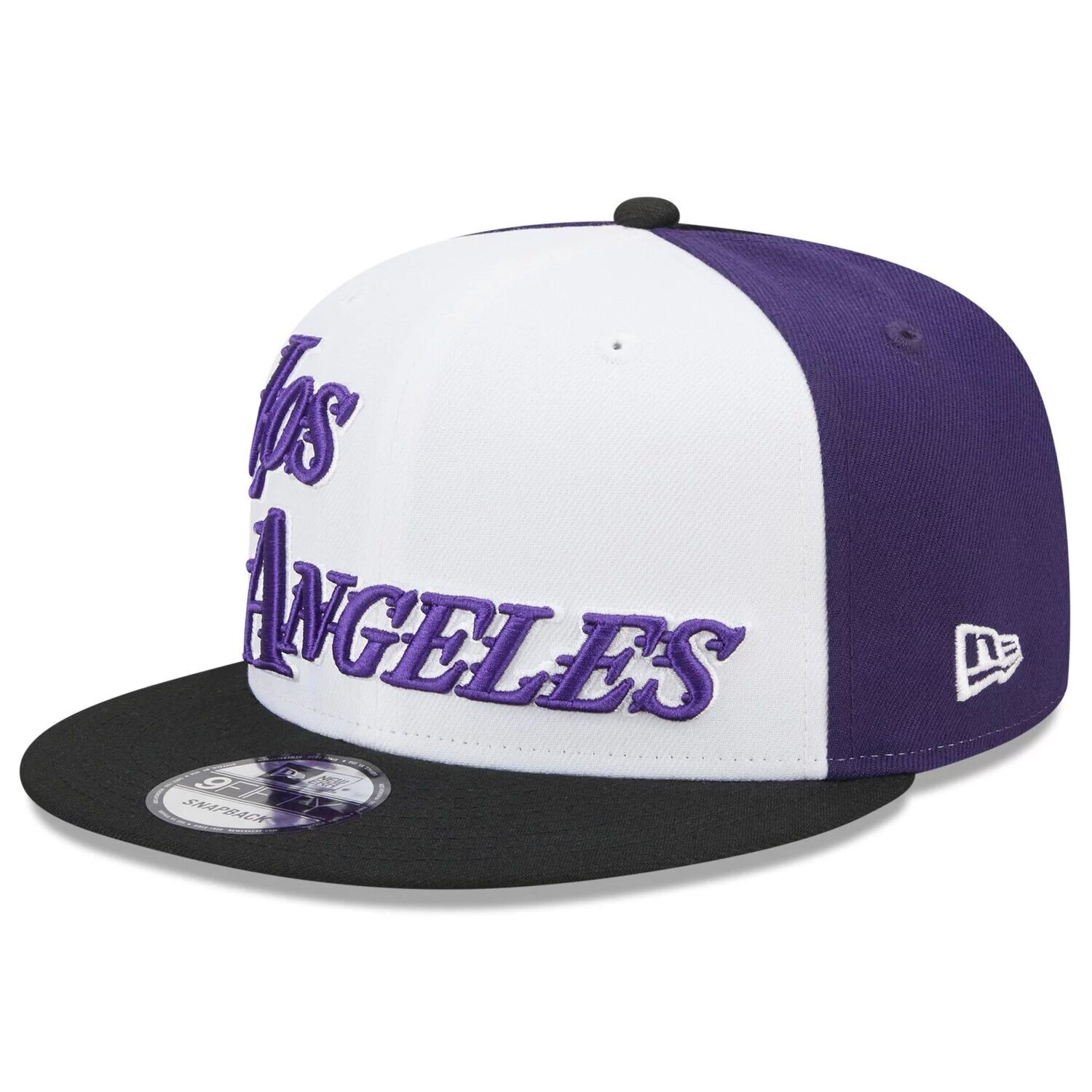 

Мужская черная мужская регулируемая кепка New Era Los Angeles Lakers 2022/23 City Edition 9FIFTY Snapback