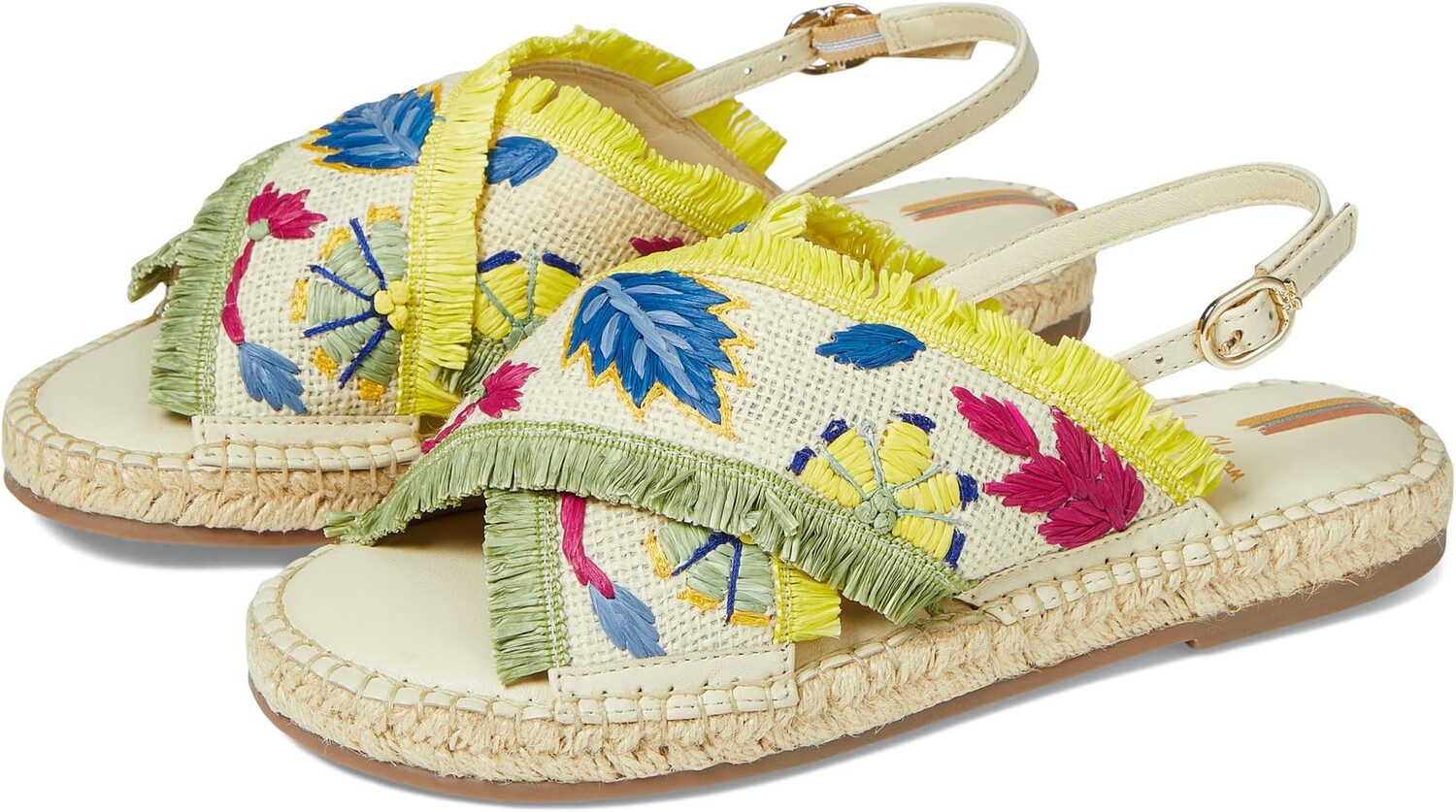 

Сандалии на плоской подошве Kayden Sam Edelman, цвет Sand/Pink Multi