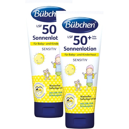 

Bgјbchen Sensitiv Sun Lotion Spf 50+ Водостойкий солнцезащитный крем для чувствительной детской кожи, Bübchen Sonne