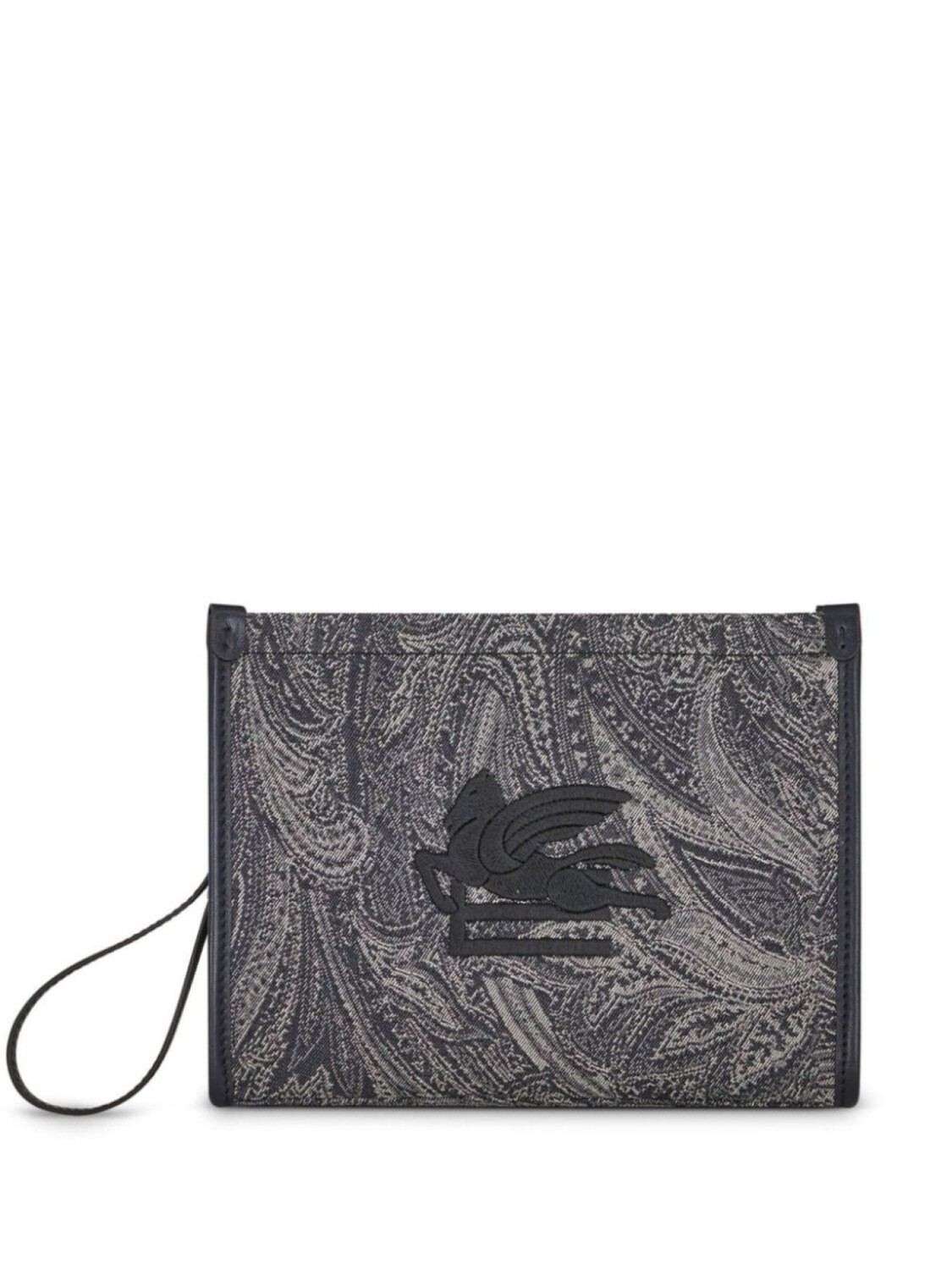 

ETRO клатч с узором Pegaso, черный