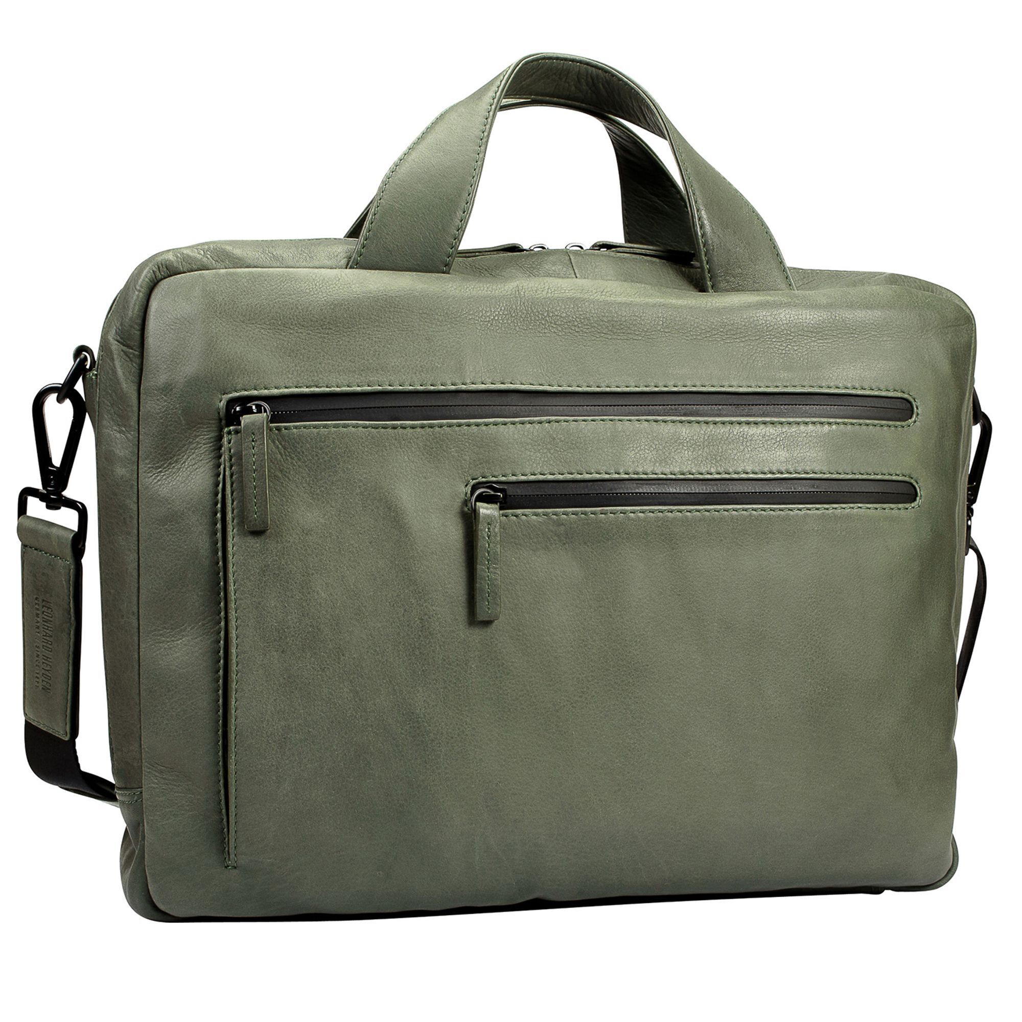 

Сумка для ноутбука Leonhard Heyden Den Haag Leder 40 cm Laptopfach, оливковый