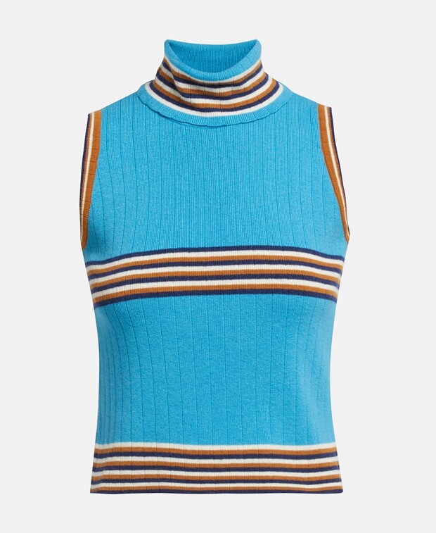

Вязаный топ United Colors of Benetton, светло-синий