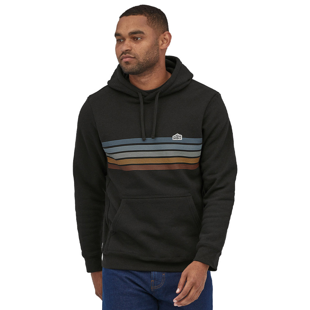 Худи Patagonia Line Logo Ridge Stripe Uprisal, черный