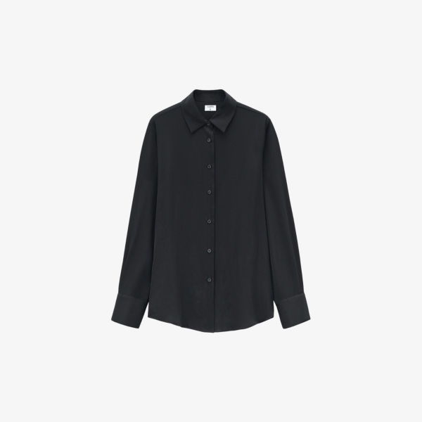 цена Рубашка eira классического кроя из эластичного шелка Filippa K, черный