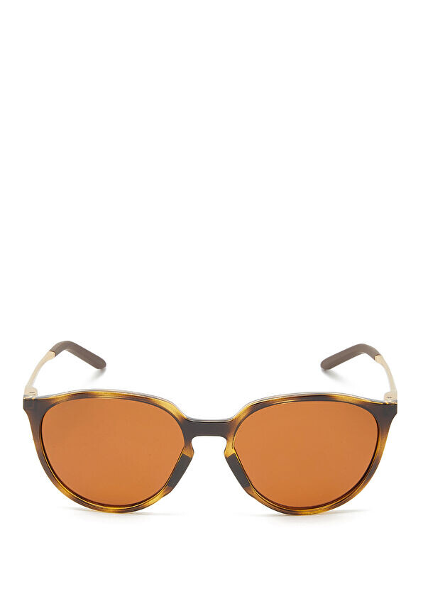 

Коричневые женские солнцезащитные очки овальной формы. Oakley, зеленый