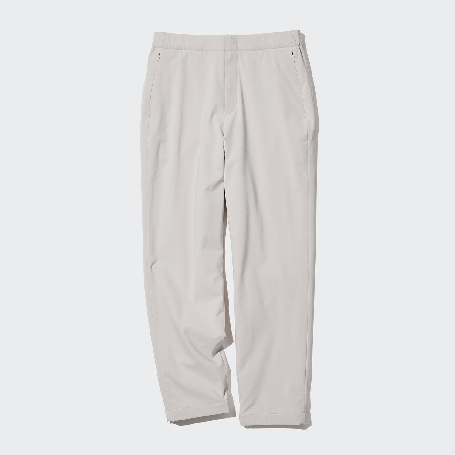 

HEATTECH Теплые легкие брюки (короткие, 66 см) UNIQLO, светло-серый