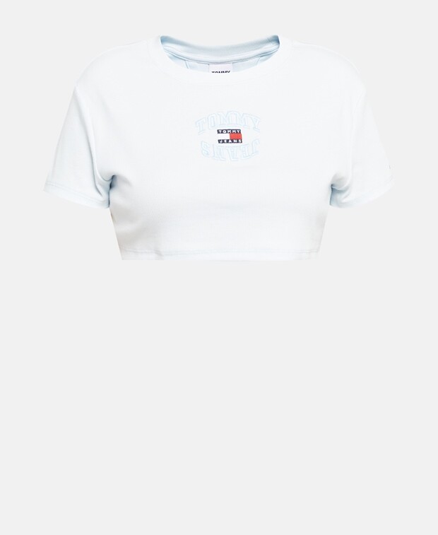 

Укороченный лонгслив Tommy Hilfiger, лед