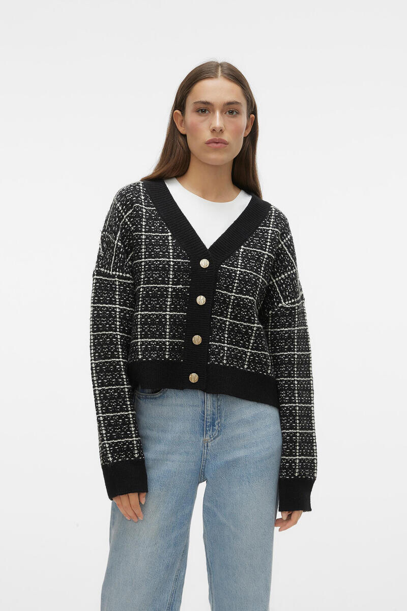 

Вязаный кардиган Vero Moda, черный