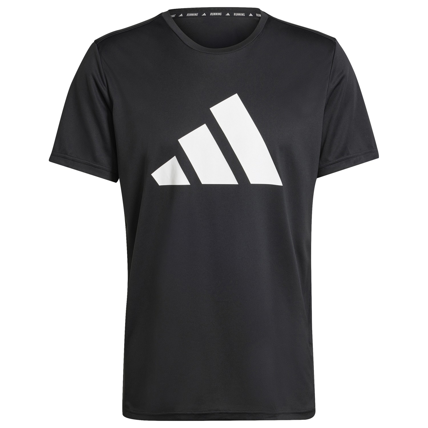футболка adidas run it tee m logo training sports short sleeve black черный Функциональная рубашка Adidas Run It Tee, черный