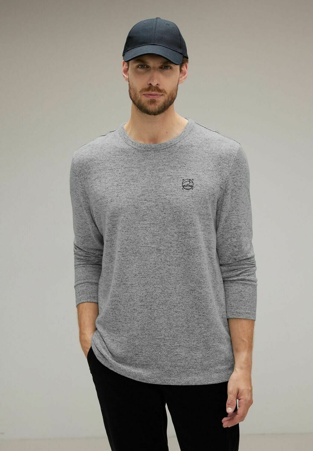 

Рубашка с длинным рукавом SOFTES MELANGE Street One MEN, цвет grau