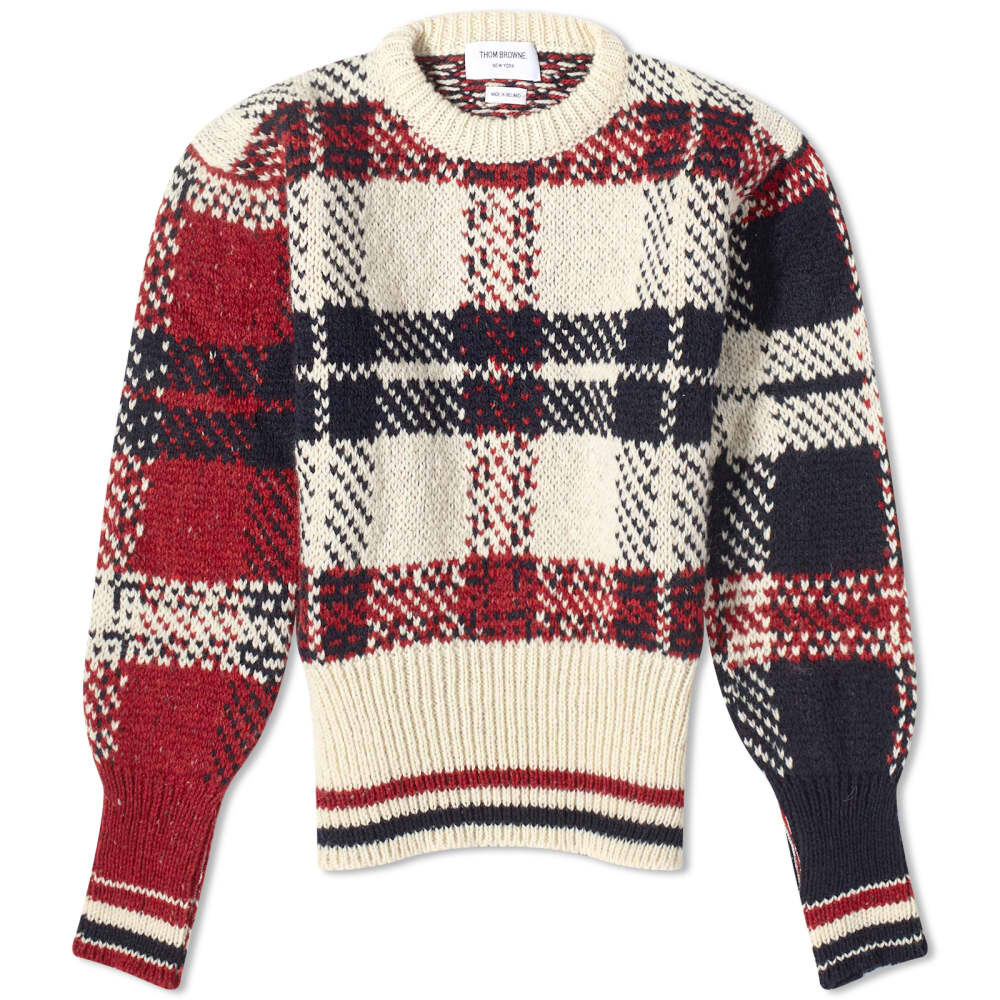 

Свитер Thom Browne Жаккардовый тартан Donegal Crew Knit