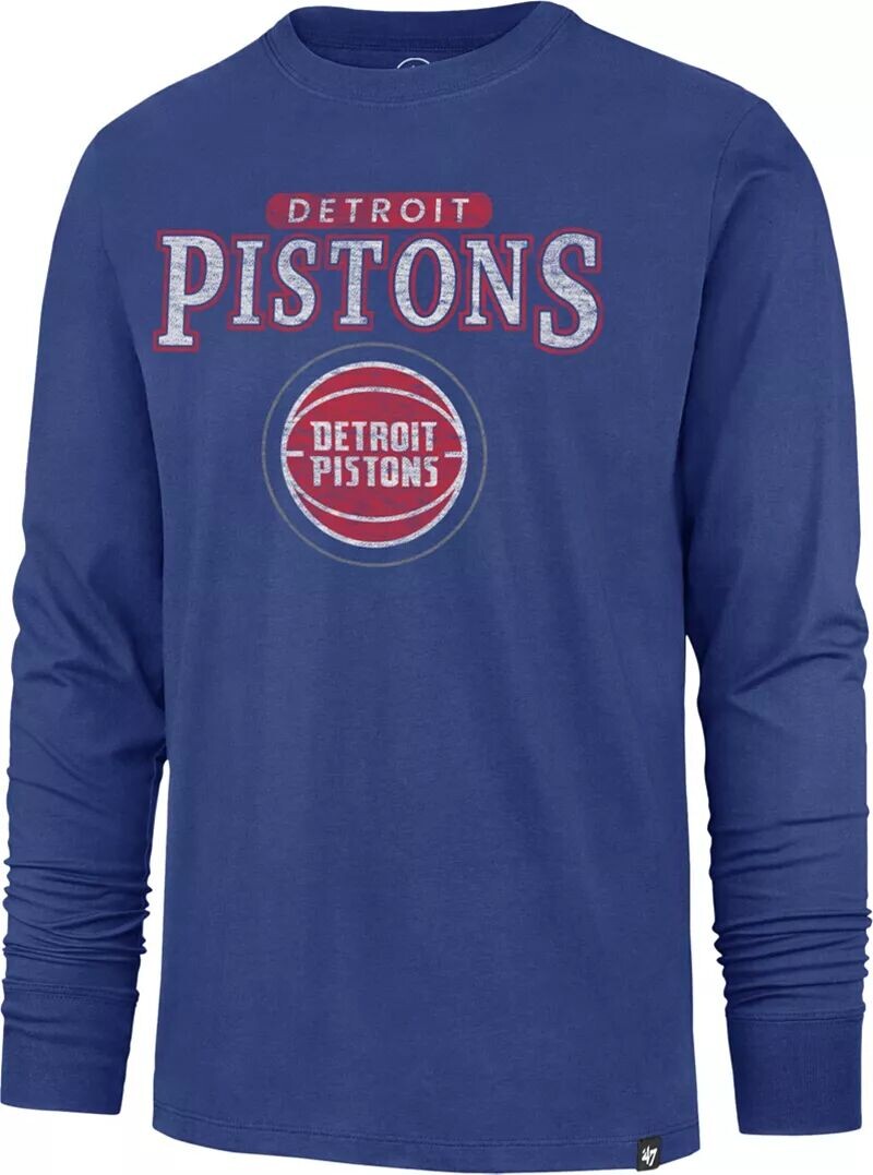 

Мужская синяя футболка с длинным рукавом '47 Detroit Pistons Linear Franklin