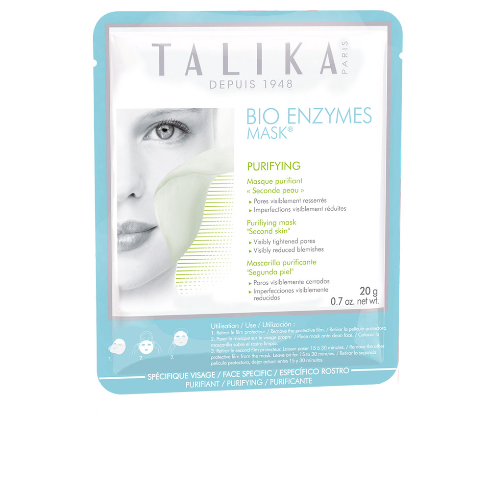 Маска для лица Bio enzymes purifying mask Talika, 20 г маска для сияния кожи лица talika bio enzymes brightening mask 1 шт