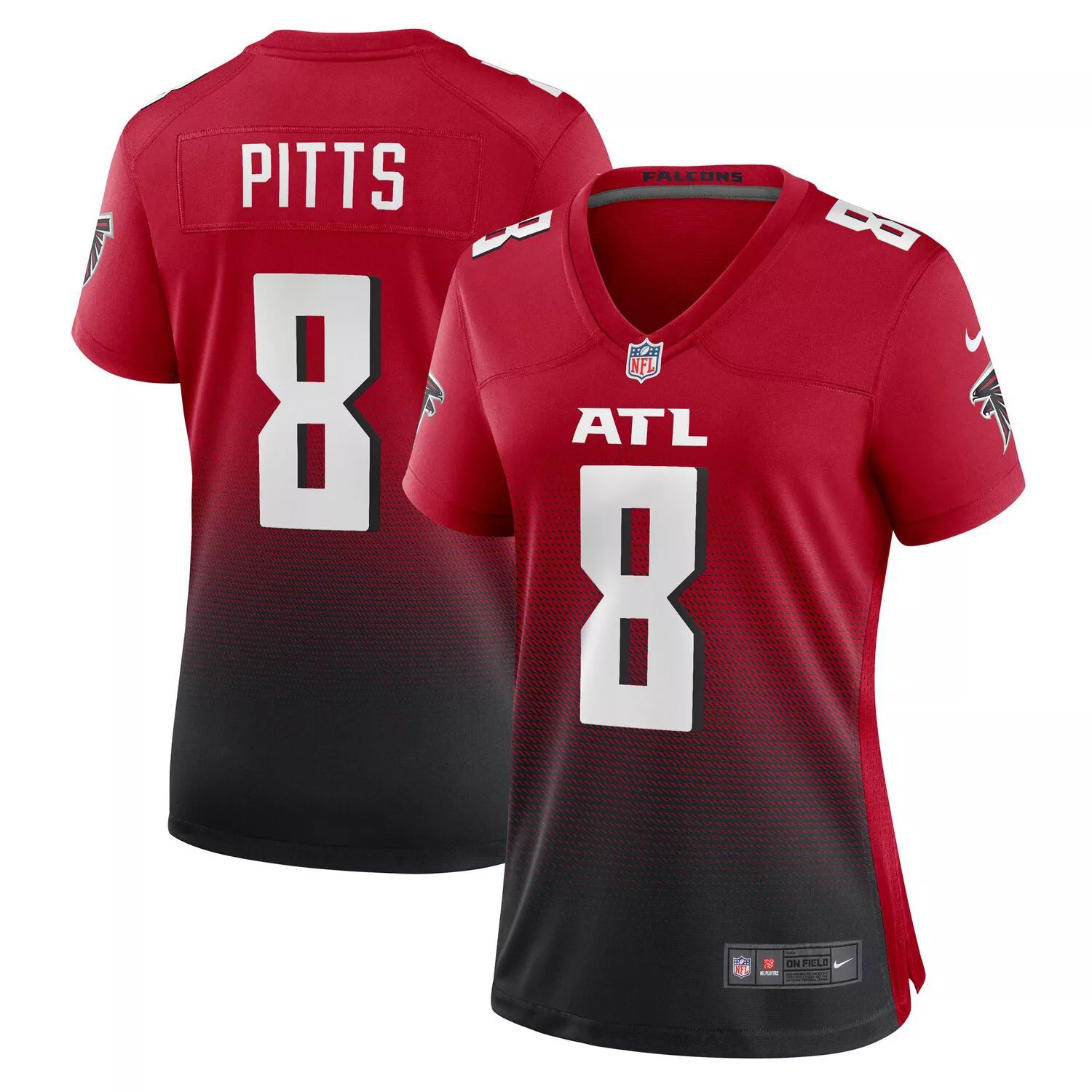 цена Женское джерси Nike Kyle Pitts Red Atlanta Falcons Alternate Game Nike
