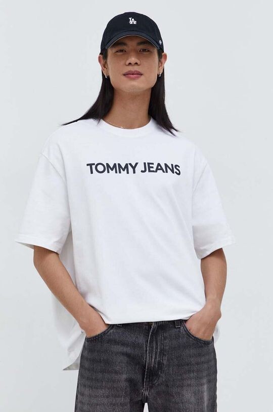 

Хлопковая футболка Tommy Jeans, белый