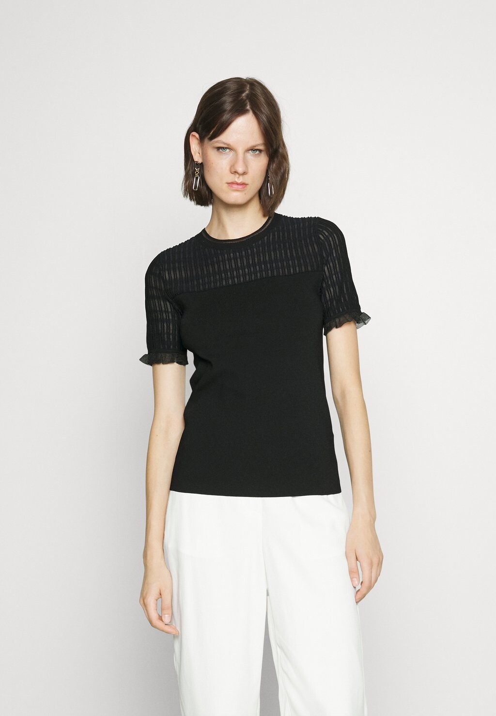 

Базовая футболка Ottoman Fitted 3.1 Phillip Lim, цвет black midnight