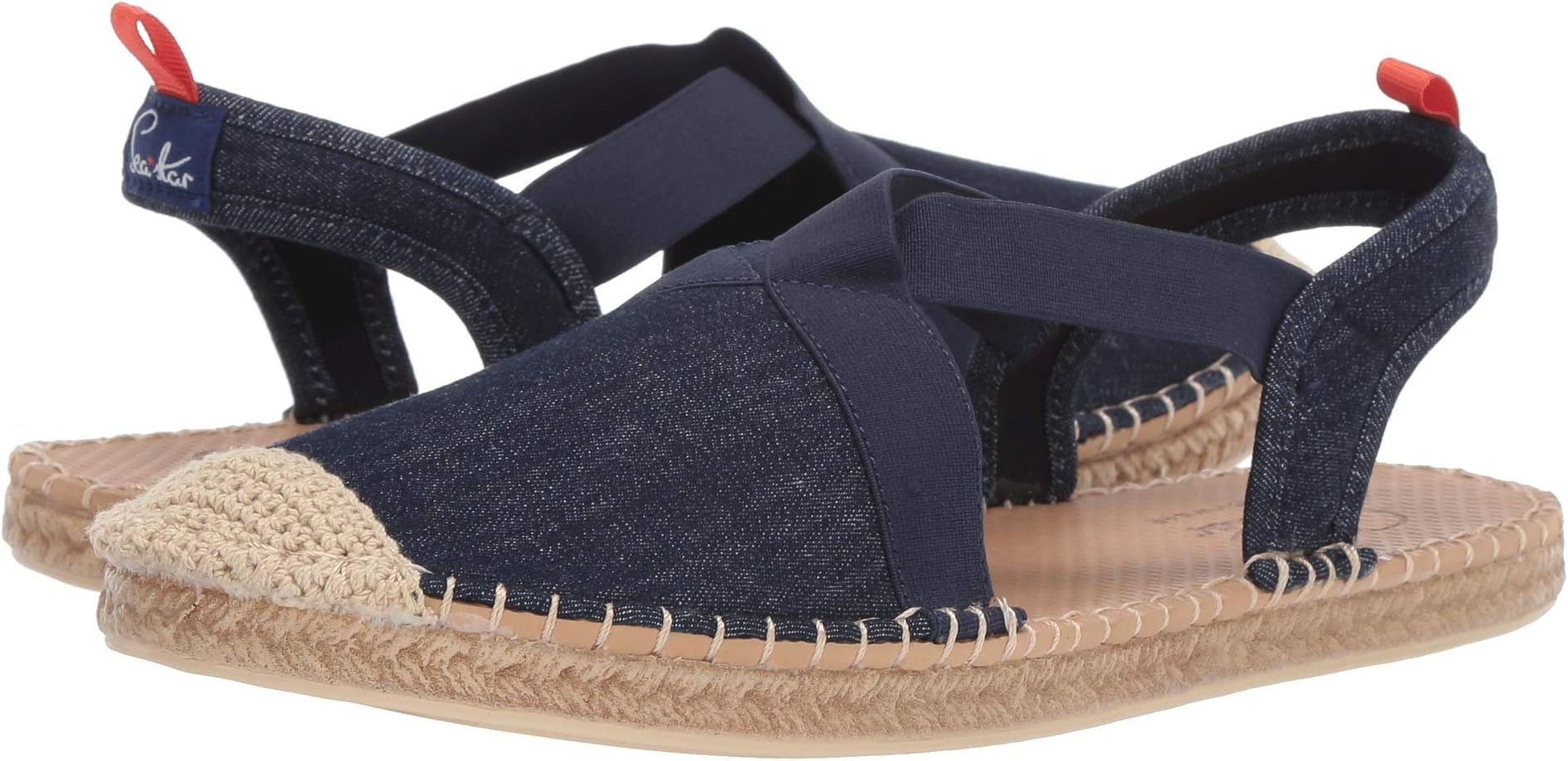 

Сандалии на плоской подошве Seafarer Slingback Water Shoe Sea Star Beachwear, цвет Dark Denim/No Embroidery