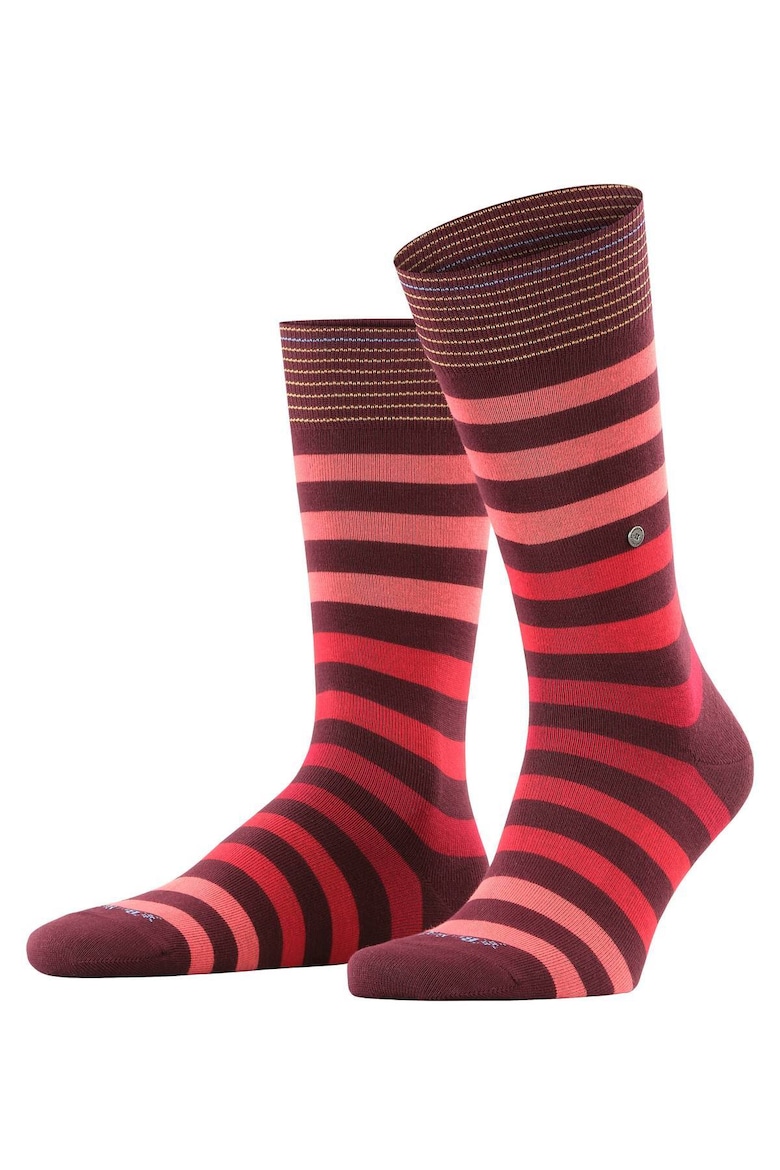 Полосатые длинные носки Burlington, красный спортивные носки 1 пара практичные эластичные не скатывающиеся полосатые геометрические длинные термоноски для улицы