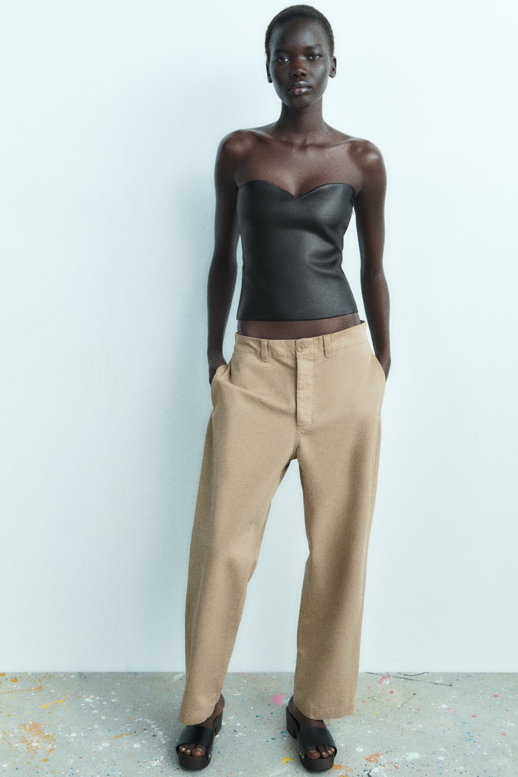 

Кардиган пуантелле с рюшами ZARA, черный