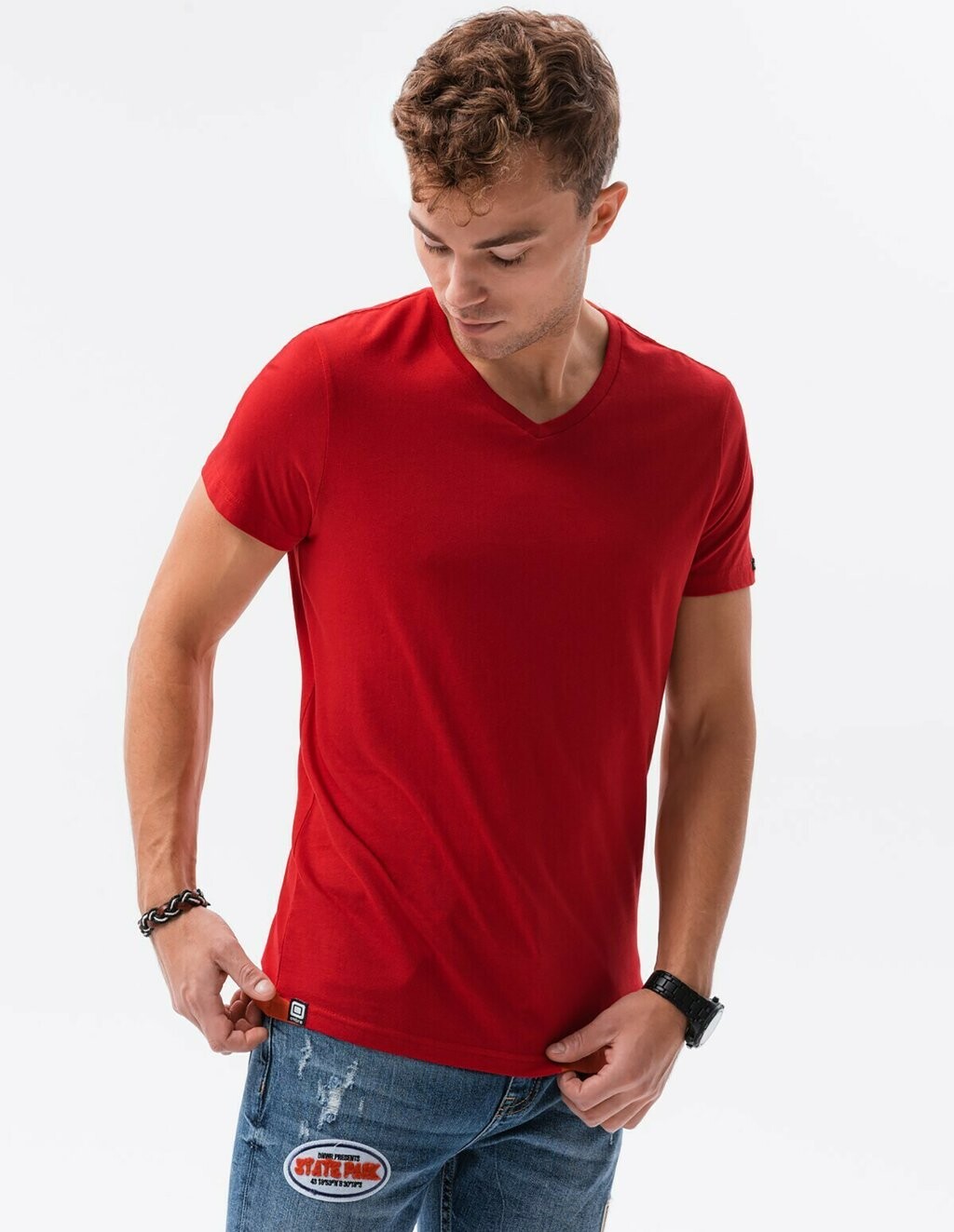 

Базовая футболка Plain Ombre, красный