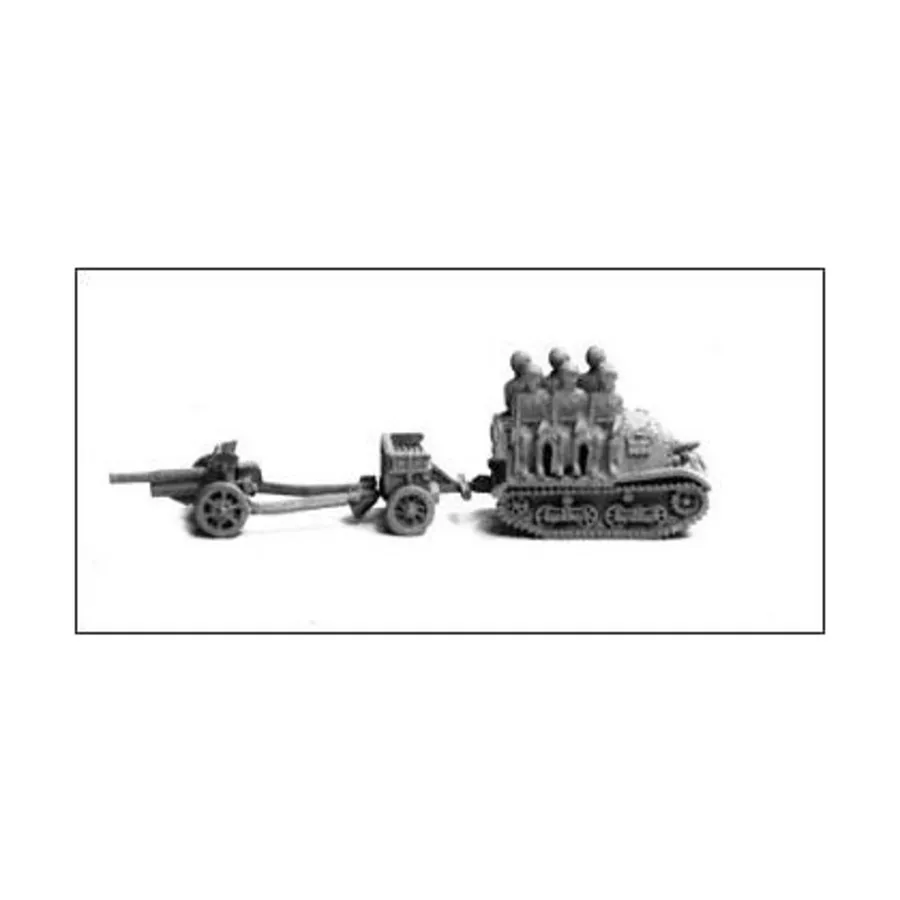 

45-мм ПТУР и 76-мм пушка, WWII Micro Armour - Russia - Softskins, ARV's, Armored Cars and Towed Guns (1:285)