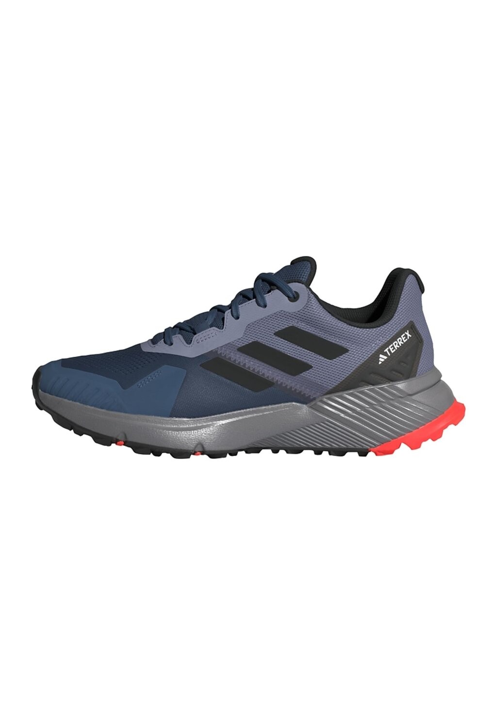 

Кроссовки для бега по пересеченной местности Soulstride Adidas, цвет steel core black impact orange