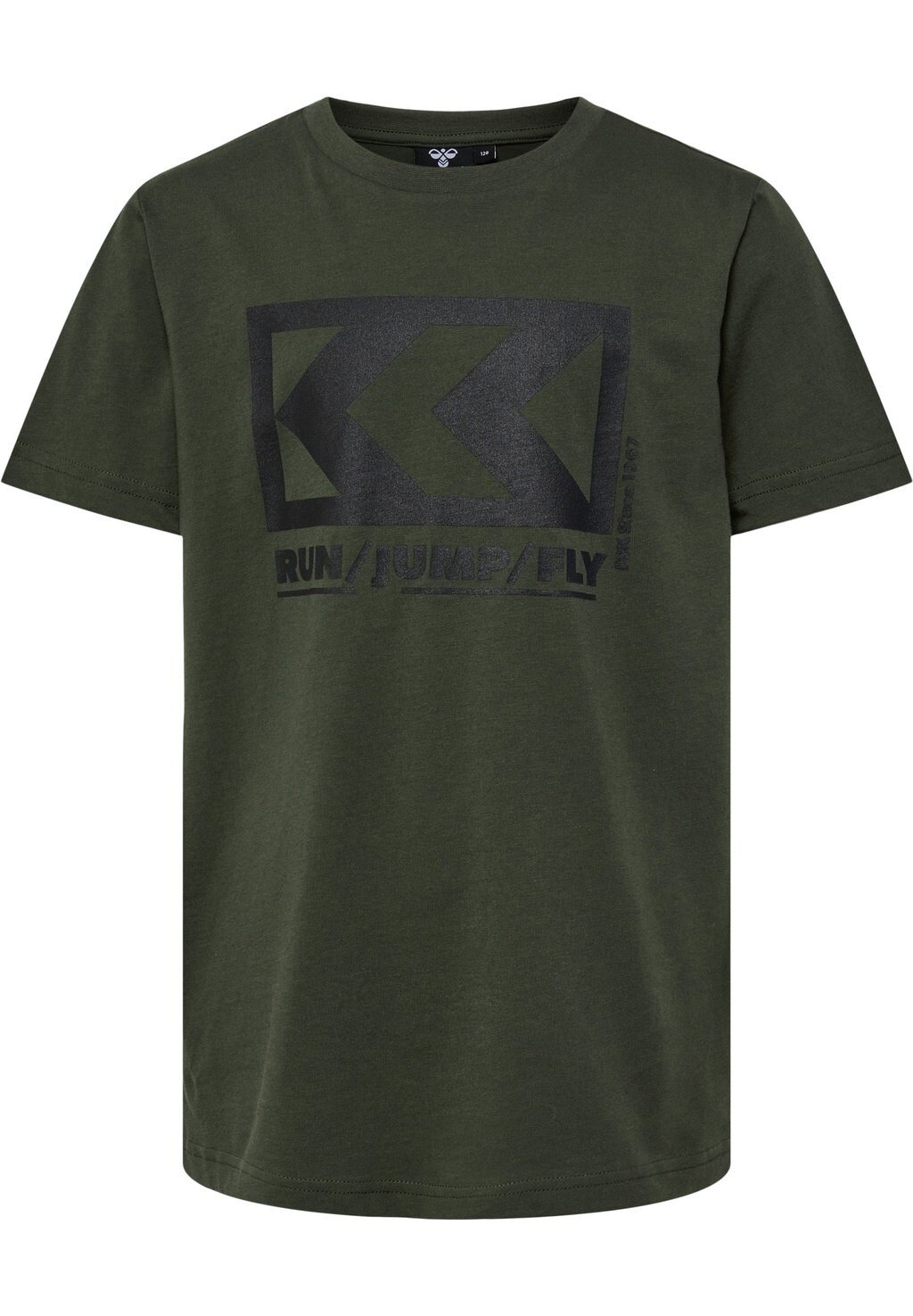 

Футболка с принтом HMLFSK LOW S/S Hummel, цвет forest night