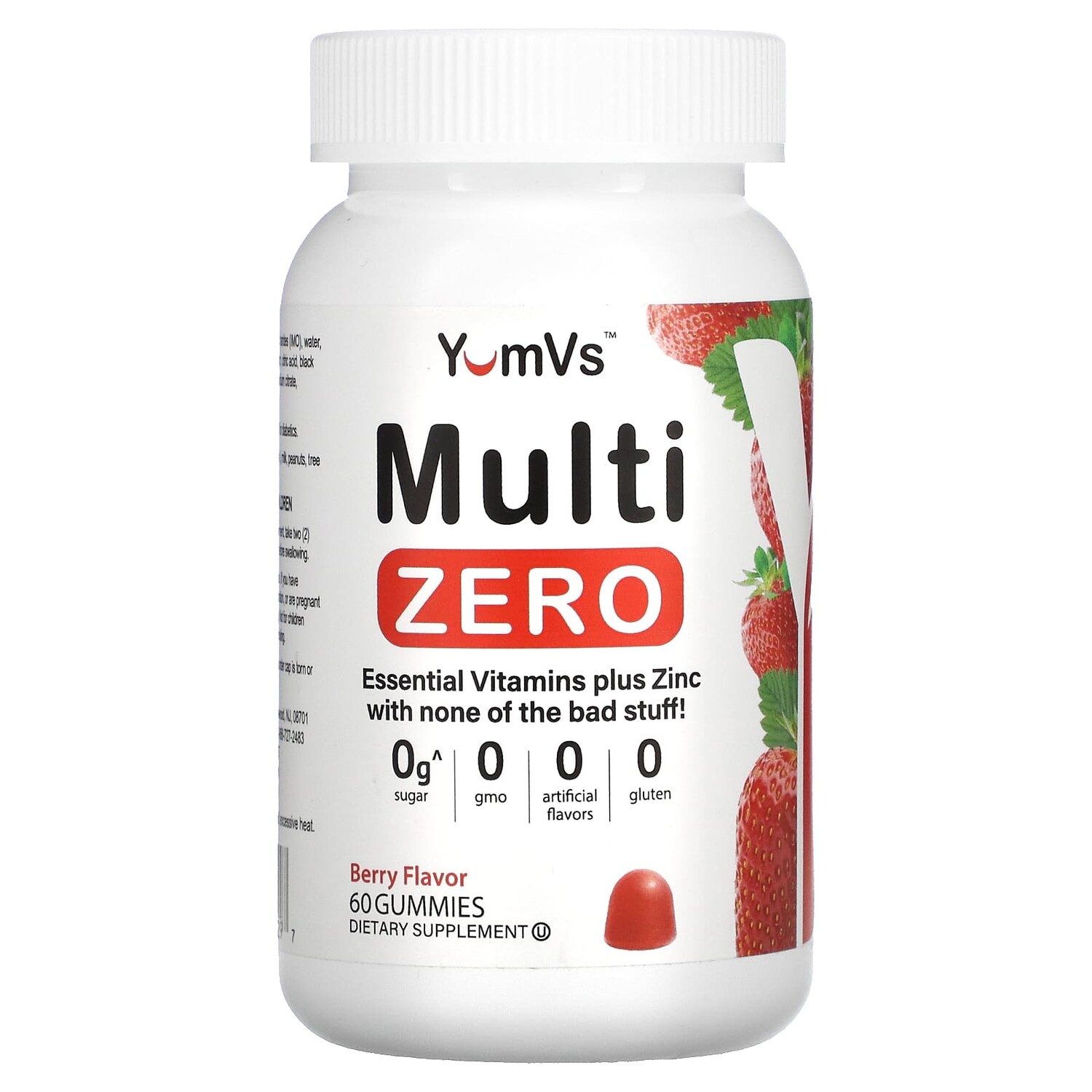 

Multi Zero, ягодный, 60 жевательных мармеладок, YumV's
