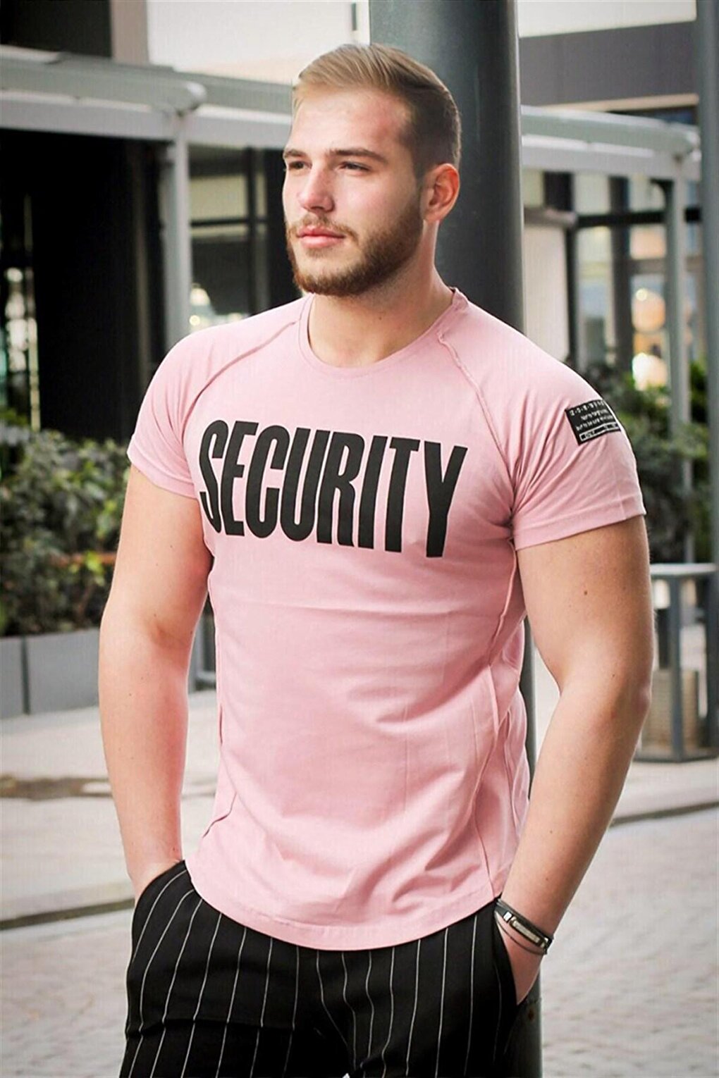 Розовая футболка с принтом 2880 MADMEXT