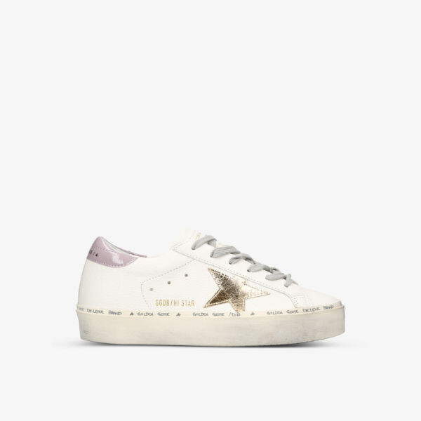 

Кожаные низкие кеды Hi Star с вышитым логотипом Golden Goose, белый