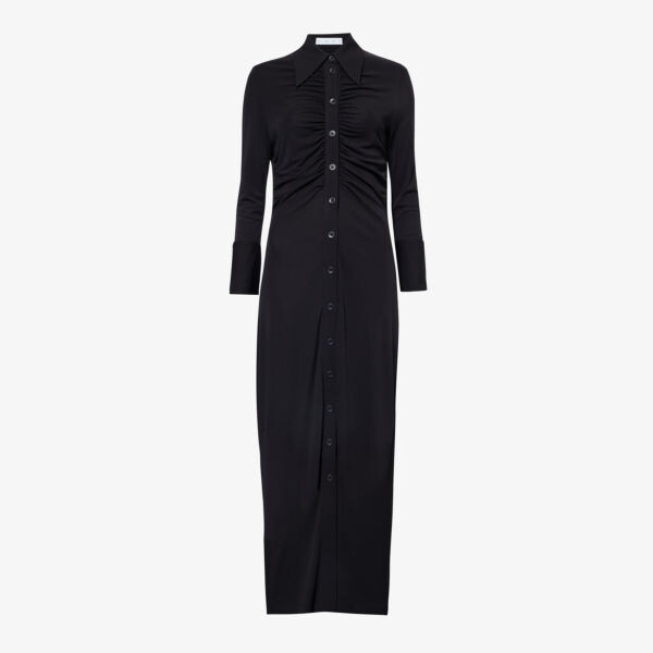 

Тканое платье макси clara с разрезами по бокам Proenza Schouler White Label, черный