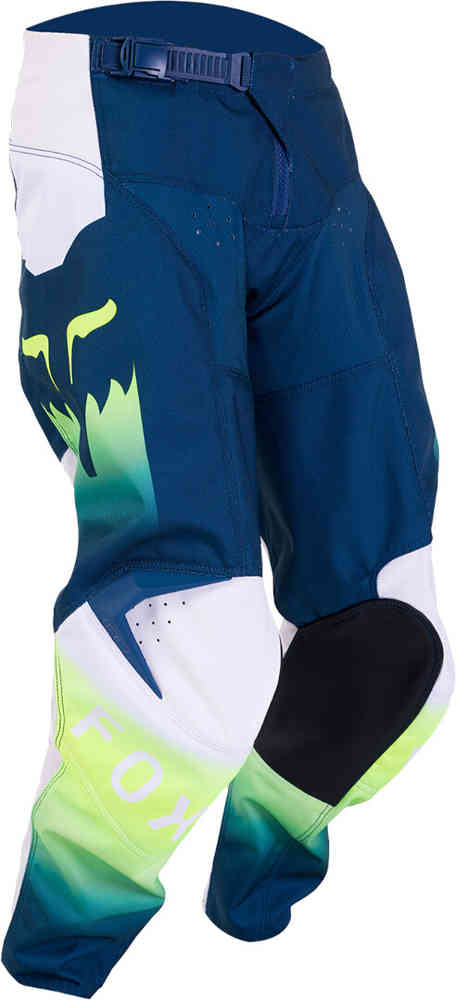 Молодежные брюки для мотокросса 180 Flora FOX, синий/желтый/белый цена и фото